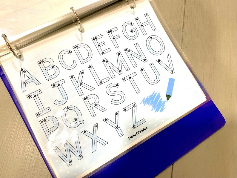Alphabet Busy Book Printable ABC Quiet Book Toddler Busy Binder ...
