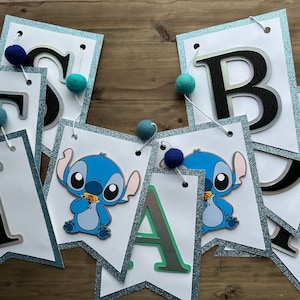 It&#39;s a Boy Stitch Banner: Glitter Baby Shower, Gender Reveal Party