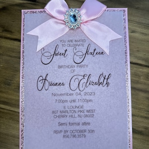 Quinceanera personalisierte Einladungen Karteneinladung Quinceanera einladung Sweet sixteen einladung Babyparty