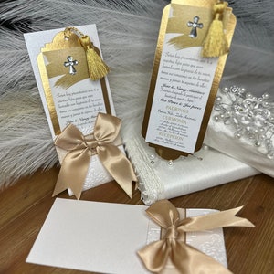 Conjunto de convite 12x, convite de batismo, convite de primeira comunhão, convite Primera Comunión, convite de bautizo
