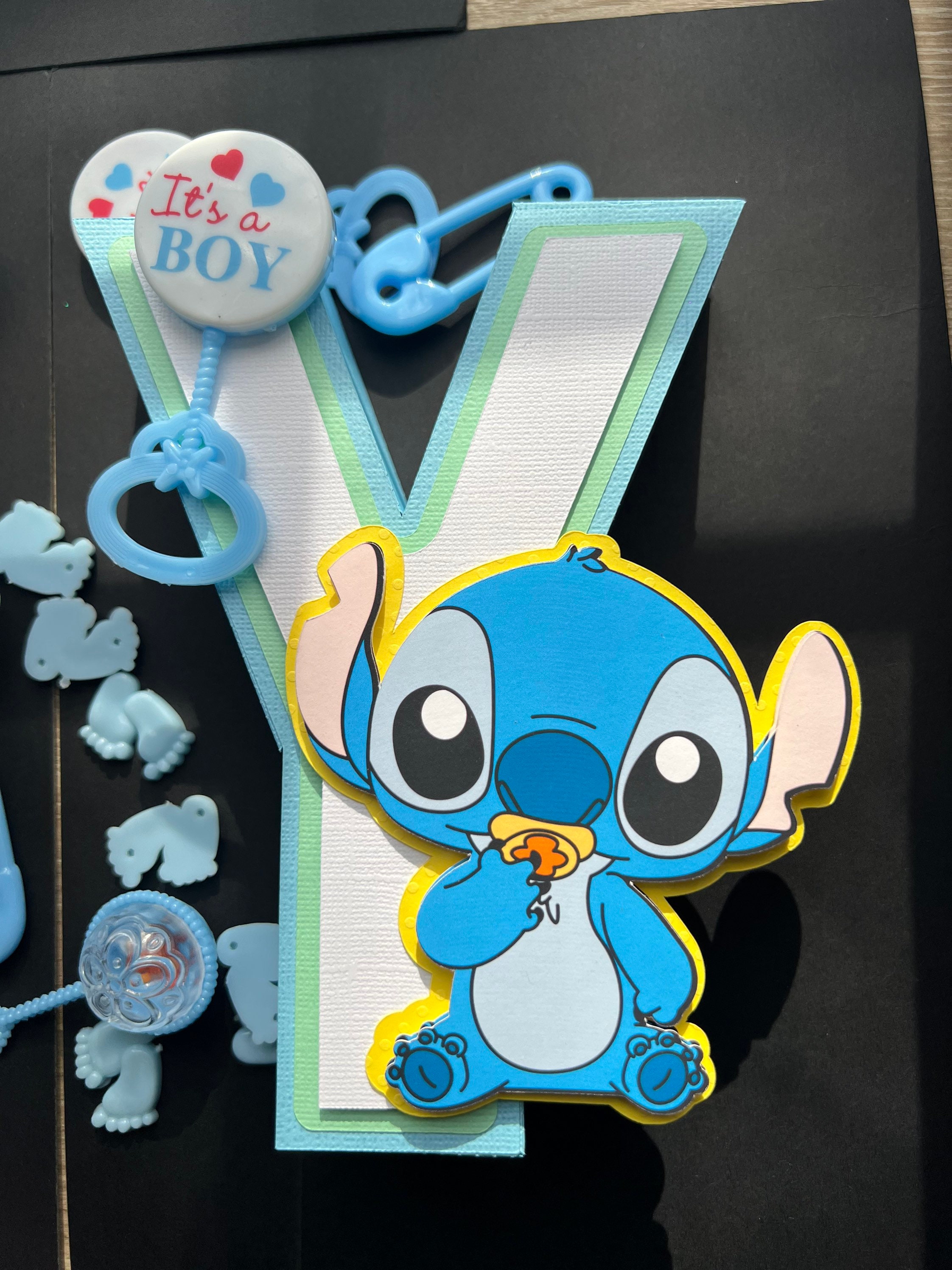 3D Stitch Angel Stitch , Its a Boy, Baby Boy, It's a Girl Baby