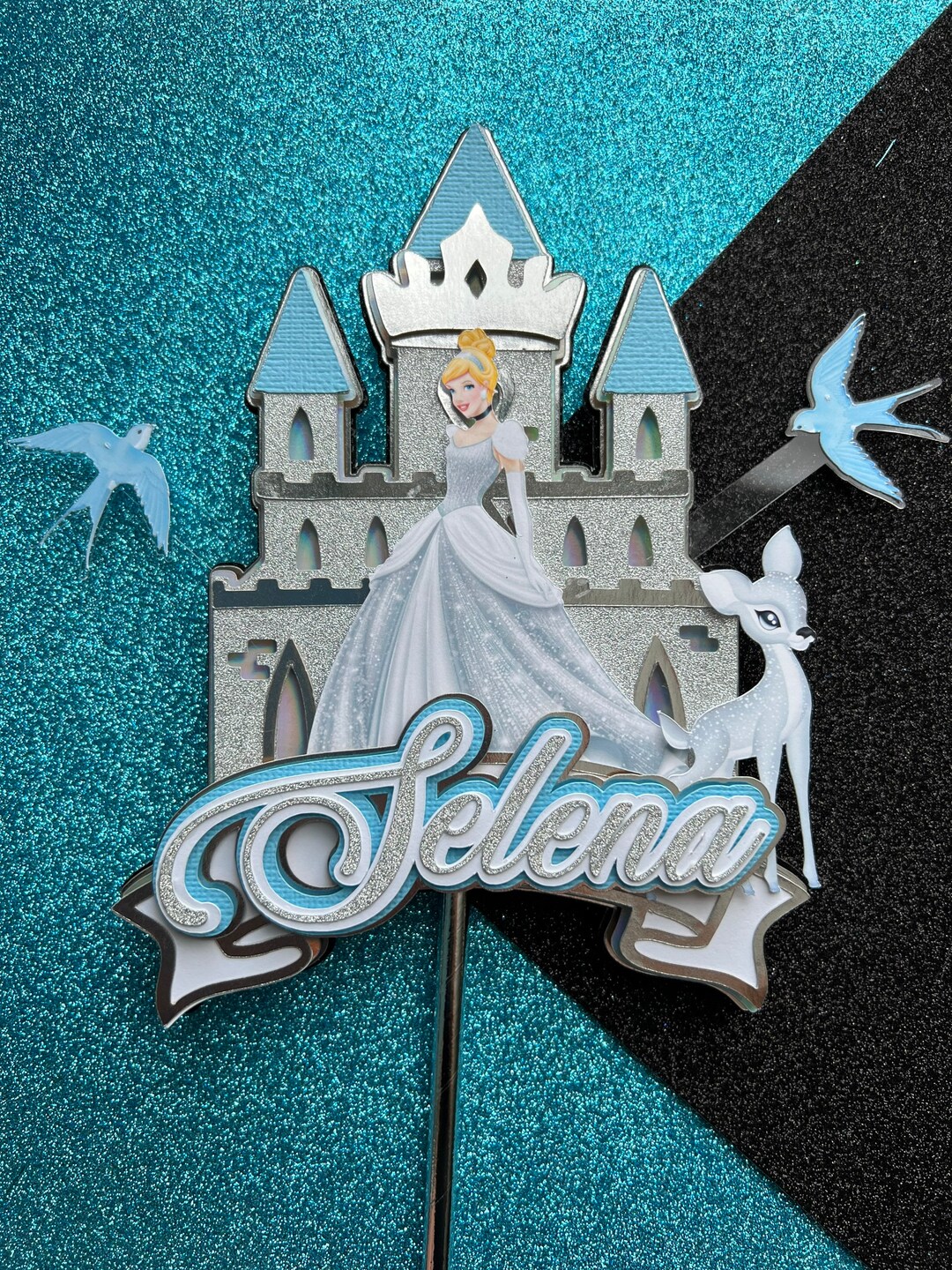 Princess Cake Topper / Princess Topper / Cinderella Cake - Etsy