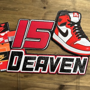 Nike Jordan mid cake topper, & banner birthday Nike, Nike decor party,