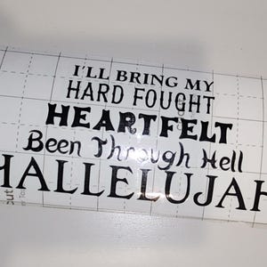 Hard Fought Hallelujah vinyl