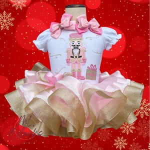 Nutcracker Tutu: Pink and Gold Christmas Outfit