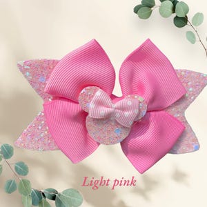Maus Haarschleife, Haarspange, Polka Dot Haarschleife, Schleife, Haarschleife, rosa Haarschleife, Eistüte, funkeln Haarschleife, Mädchen Haarschleife