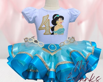 Disney Princess Jasmine Tutu Dress Princess jasmine tutu set display picture 1