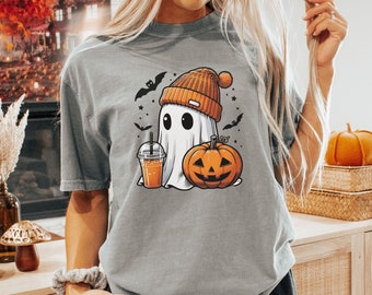 Funny Ghost Shirt, Cute Skater Ghost Shirt, Funny Halloween Shirt, Halloween Girls, Cute Ghost Halloween, Halloween Teacher Shirt