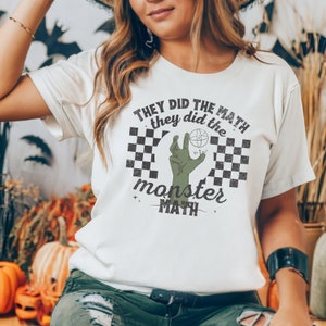 Halloween Teacher Shirt, Spooky Season Halloween Shirt, Cute Halloween Shirt, Funny Halloween, Teacher Appreciation Gift, Monster Math