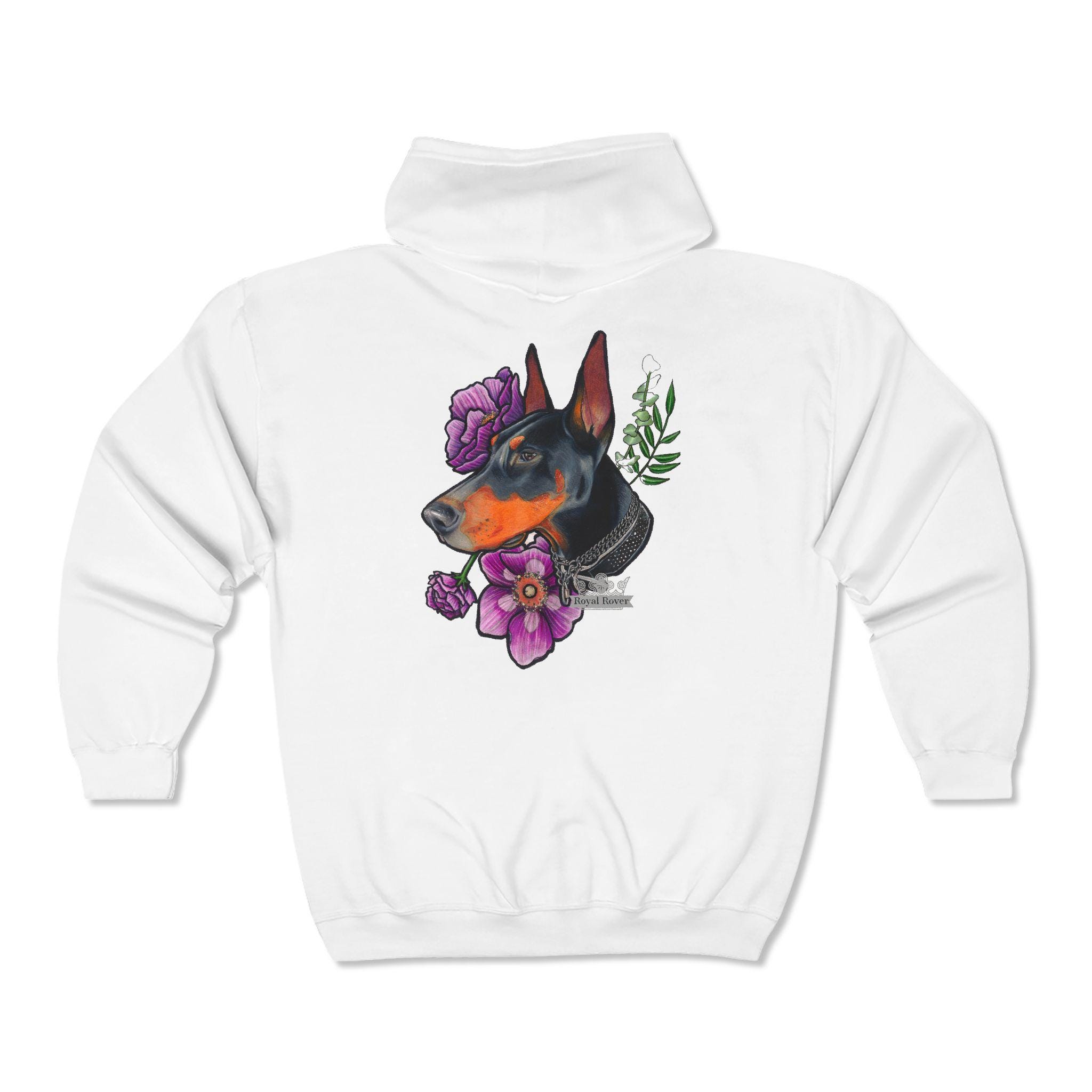 Doberman Zip Hoodie - Etsy