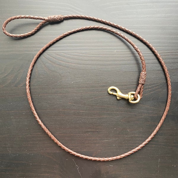 Dog Show Lead Black Leather Etsy