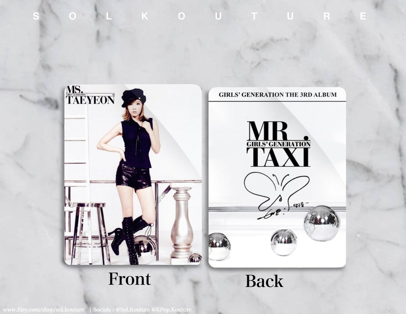 Girls Generation Mr. Taxi Photocards Freebies Included Taeyeon 1PC