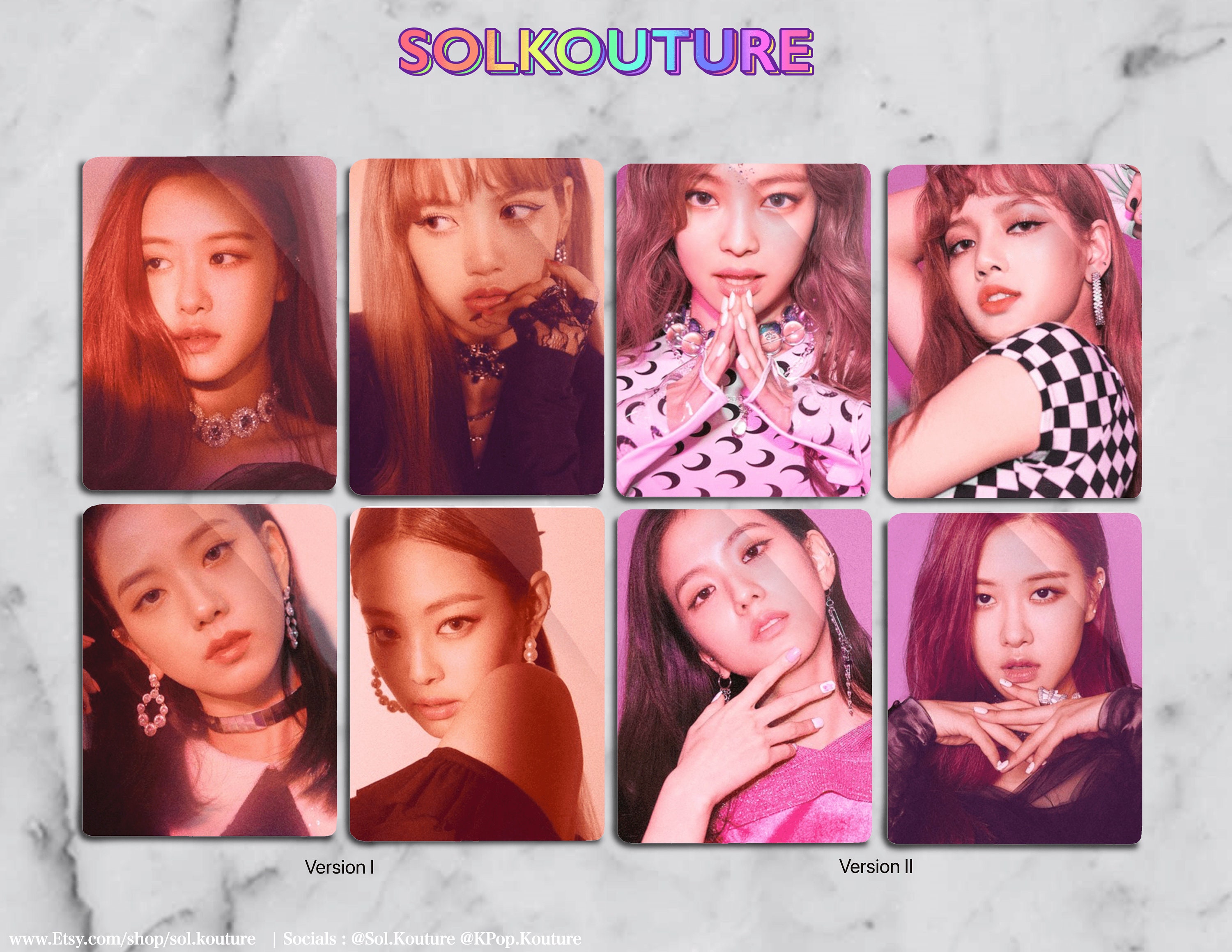 Pack photocards BLACKPINK Square Up