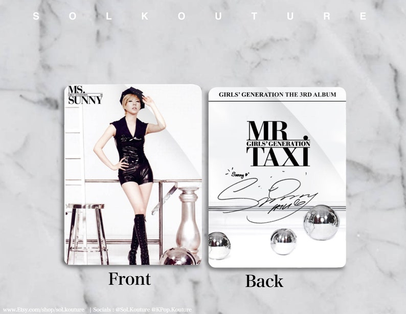 Girls Generation Mr. Taxi Photocards Freebies Included image 10