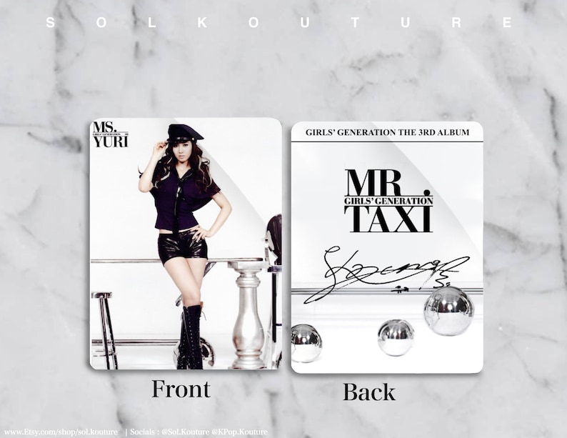 Girls Generation Mr. Taxi Photocards Freebies Included Yuri 1PC