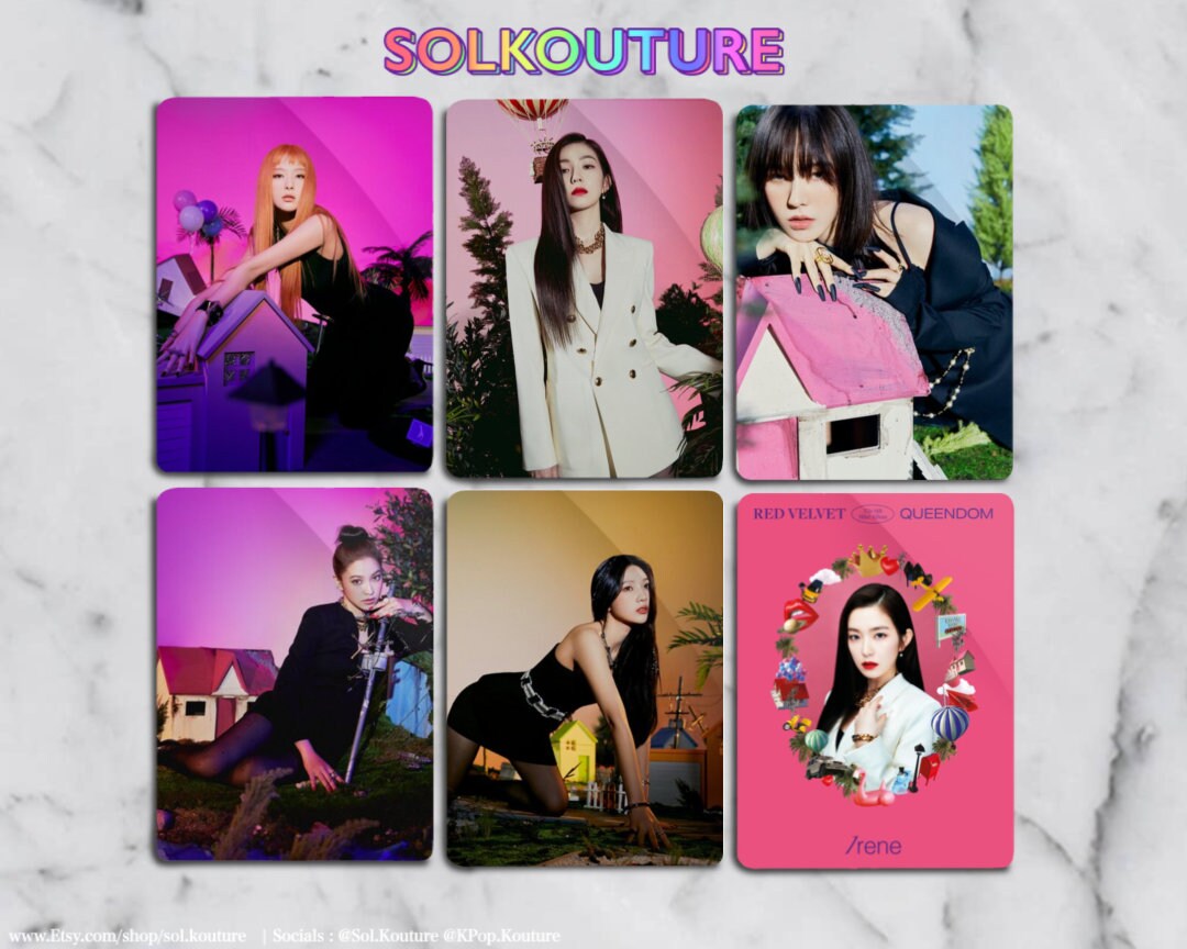Red Velvet Queendom Queen Version Kpop Photocards Red Version Freebies