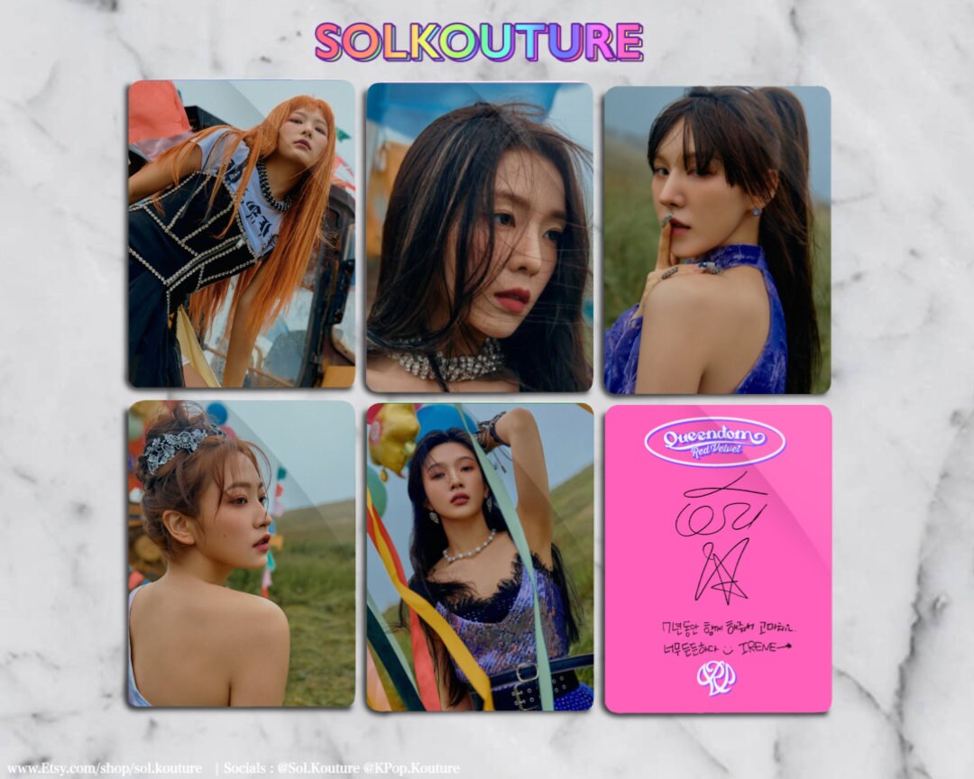 Red Velvet Queendom Festival Version Kpop Photocards Red Version