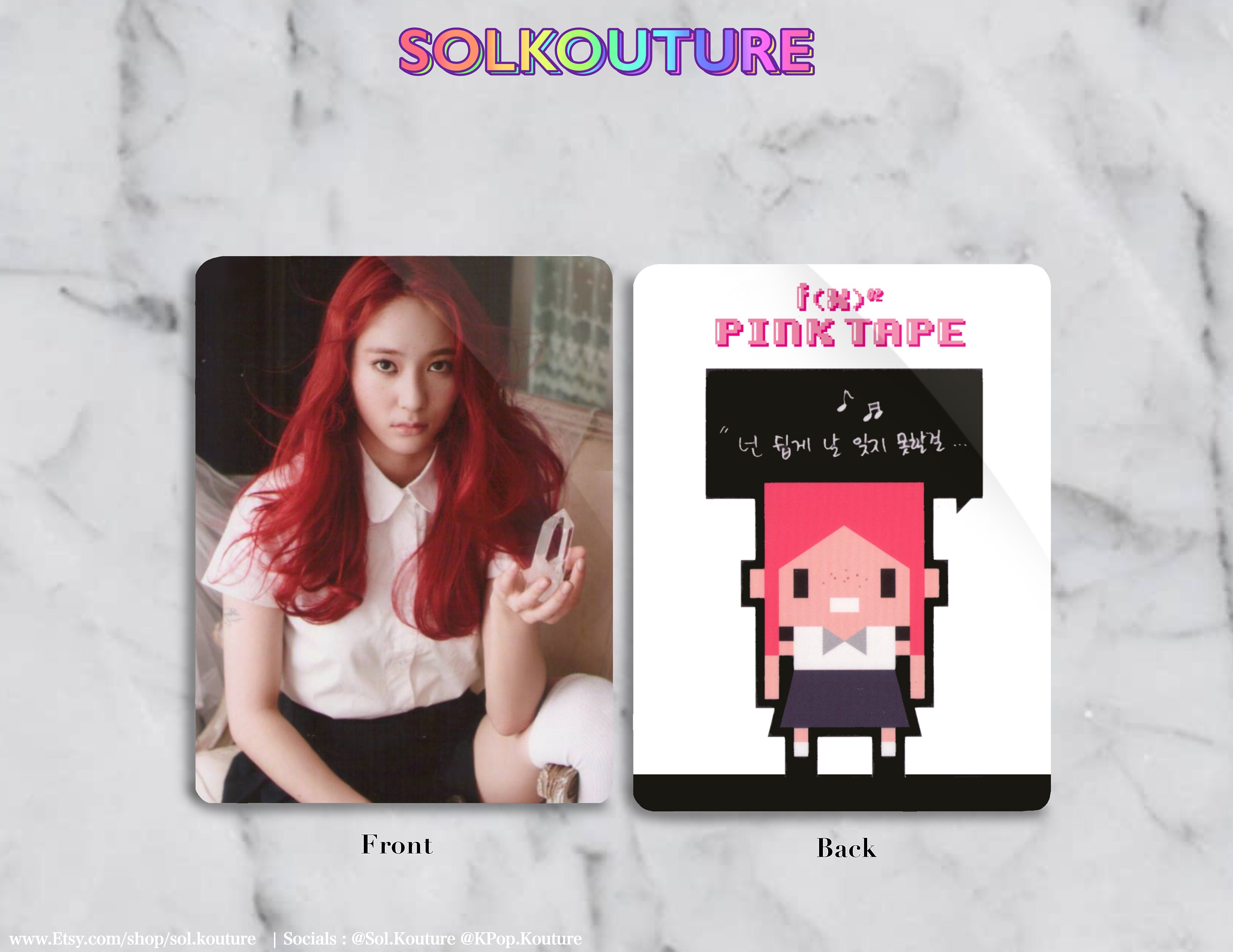 Fx Pink Tape Rum Pum Pum Pum Pink Version Kpop - Etsy