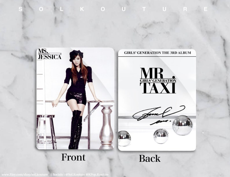 Girls Generation Mr. Taxi Photocards Freebies Included Jessica 1PC