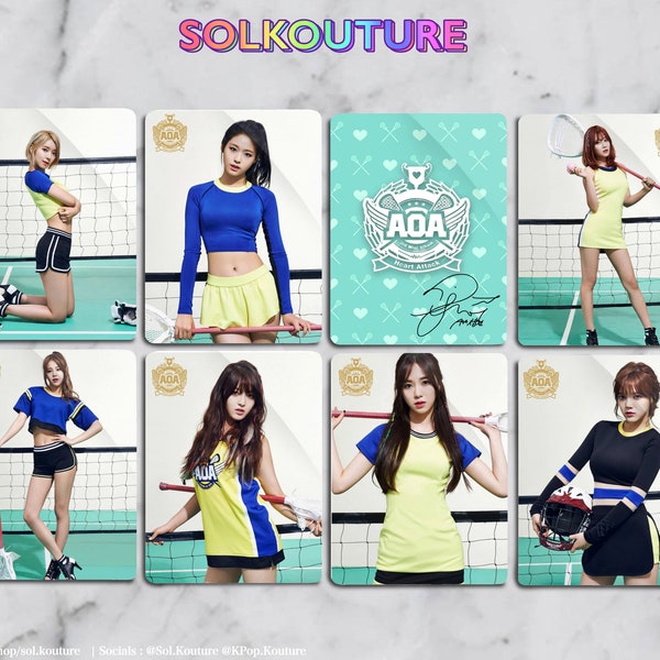 AOA | Heart Attack | Teal Version | KPop Photocards | Ace of Angels | Freebies Included
