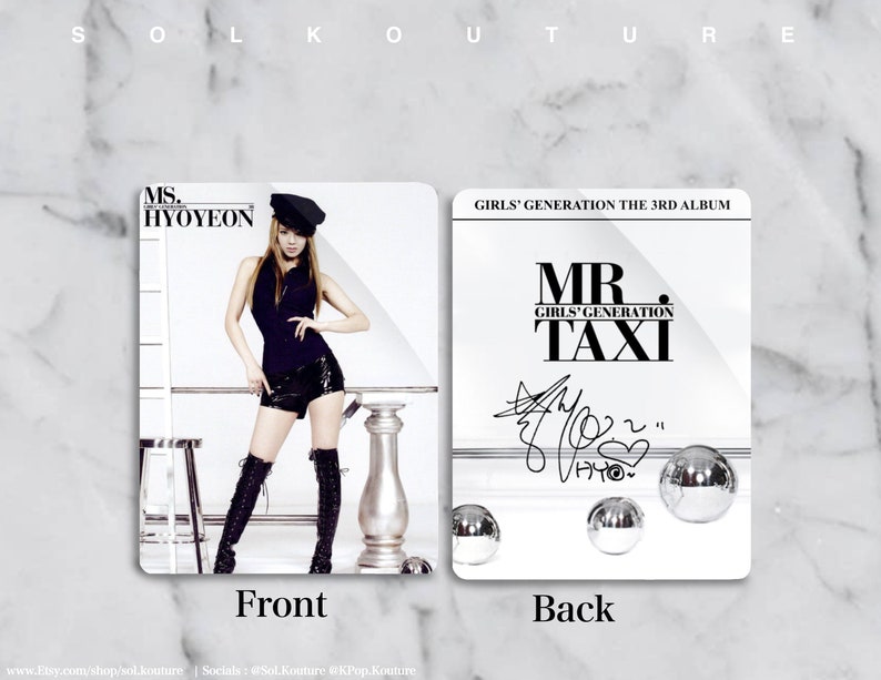 Girls Generation Mr. Taxi Photocards Freebies Included Hyoyeon 1PC