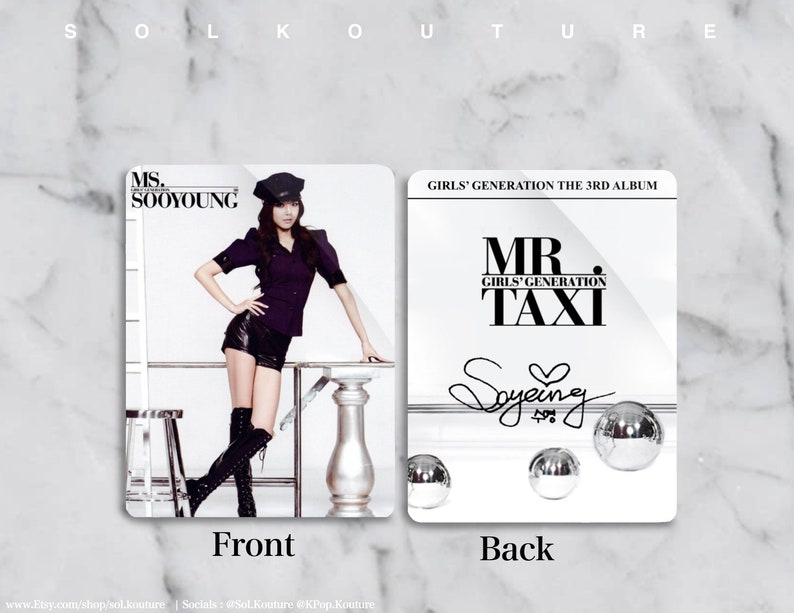Girls Generation Mr. Taxi Photocards Freebies Included Sooyoung 1PC