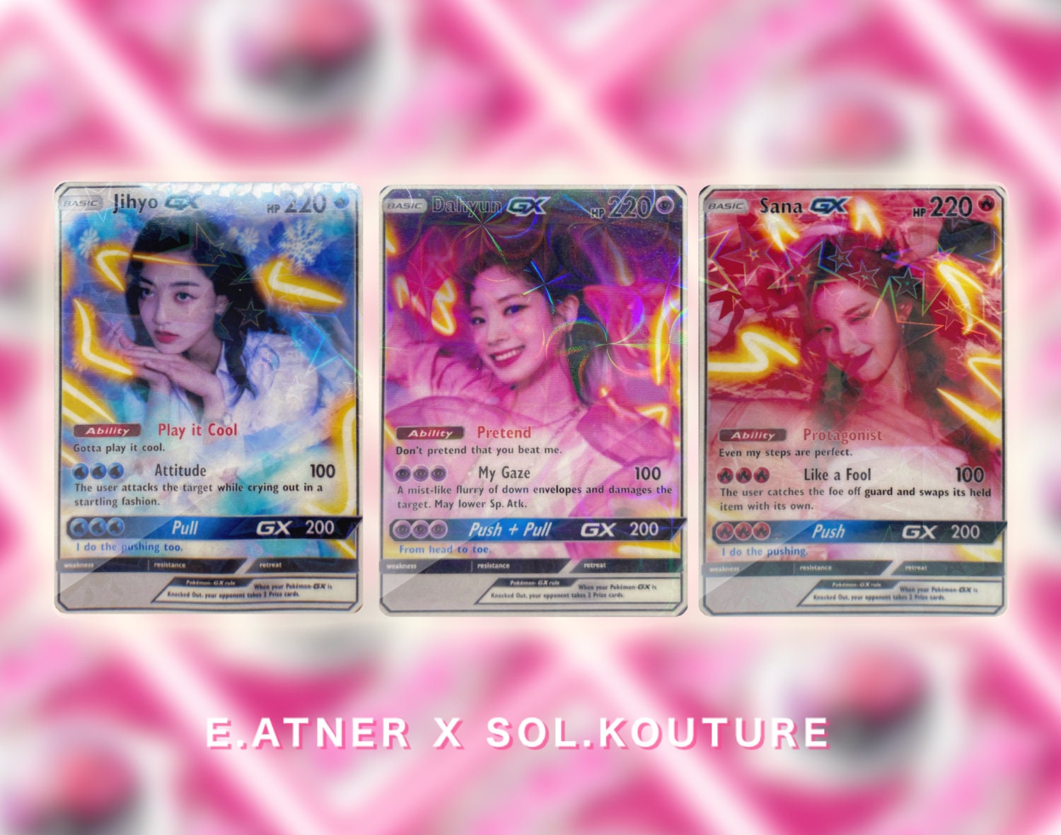 TWICE Holo Idol Trading Cards Push and Pull Formula of Love