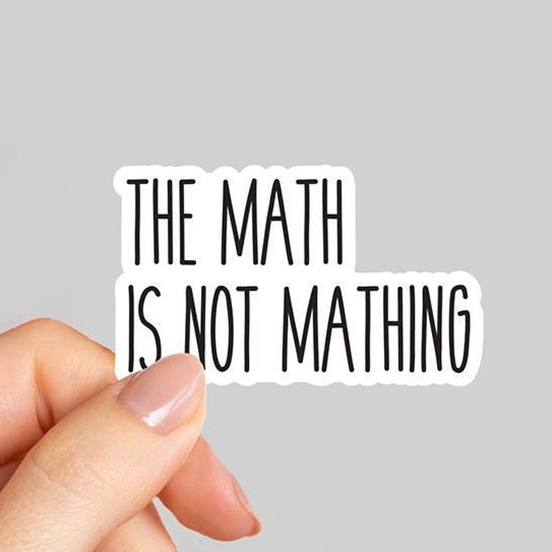 Math Decal - Etsy