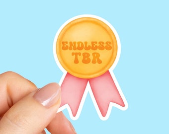 Endless TBR Sticker, Bookworm Sticker, Bookish Stickers, Gifts for Readers, Literary Gift, Gift for Readers, Kindle Sticker
