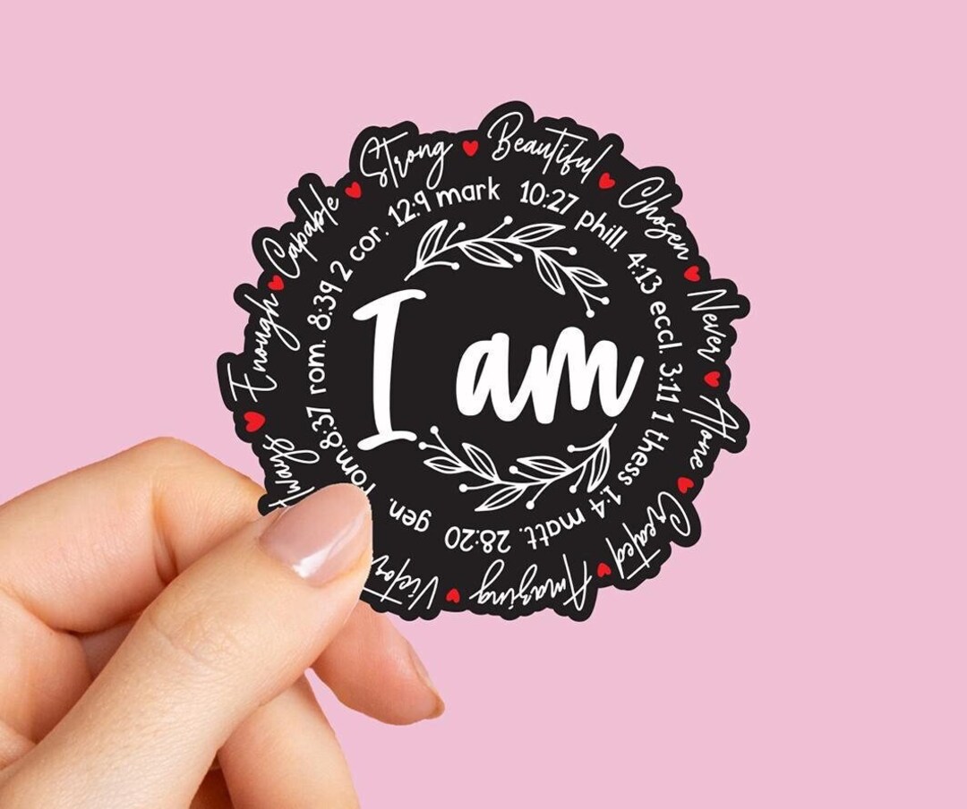 I Am Inspiration Sticker, Affirmation Sticker, Bible Journal Decals ...