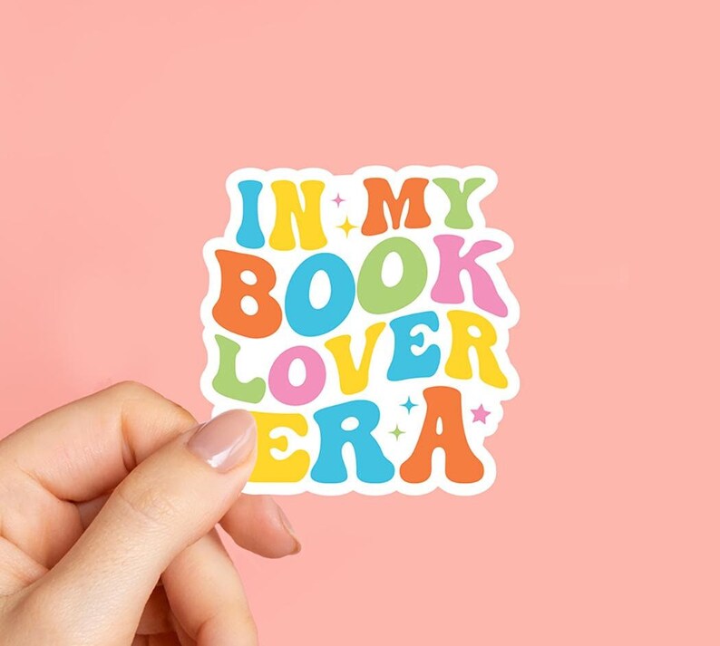 In My Book Lover Era Sticker, Kindle Bookish Sticker, Booktok Decal
