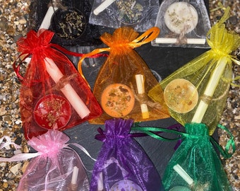 SELECT A TEALIGHT | handmade tealight intention candles | choose your intention spell kits | herbal | easy powerful simple casting