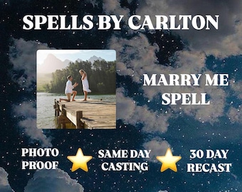 marry me / marriage love spell | same day casting | photo proof | fast and effective results | powerful magic