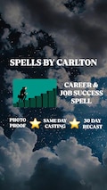 career & job success spell | same day casting | photo proof | fast and effective results | powerful magic product logo