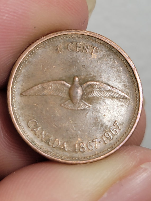 Brilliant Uncirculated Penny 1967 Rock Dove 