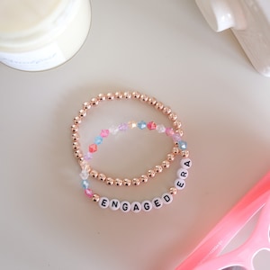 Pulsera de novia Era inspirada en Taylor, regalo de despedida de soltera de Swiftie, pulsera de la amistad de la gira Eras, regalo de despedida de soltera de Swift