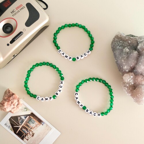 Bracelets de camp Bach, cadeau d'anniversaire pour bracelet d'amitié de camp enterrement de vie de jeune fille, cadeau d'anniversaire, anniversaire de mariage, mariage
