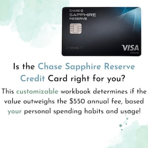 Calculadora de recompensas personalizadas Chase Sapphire Reserve