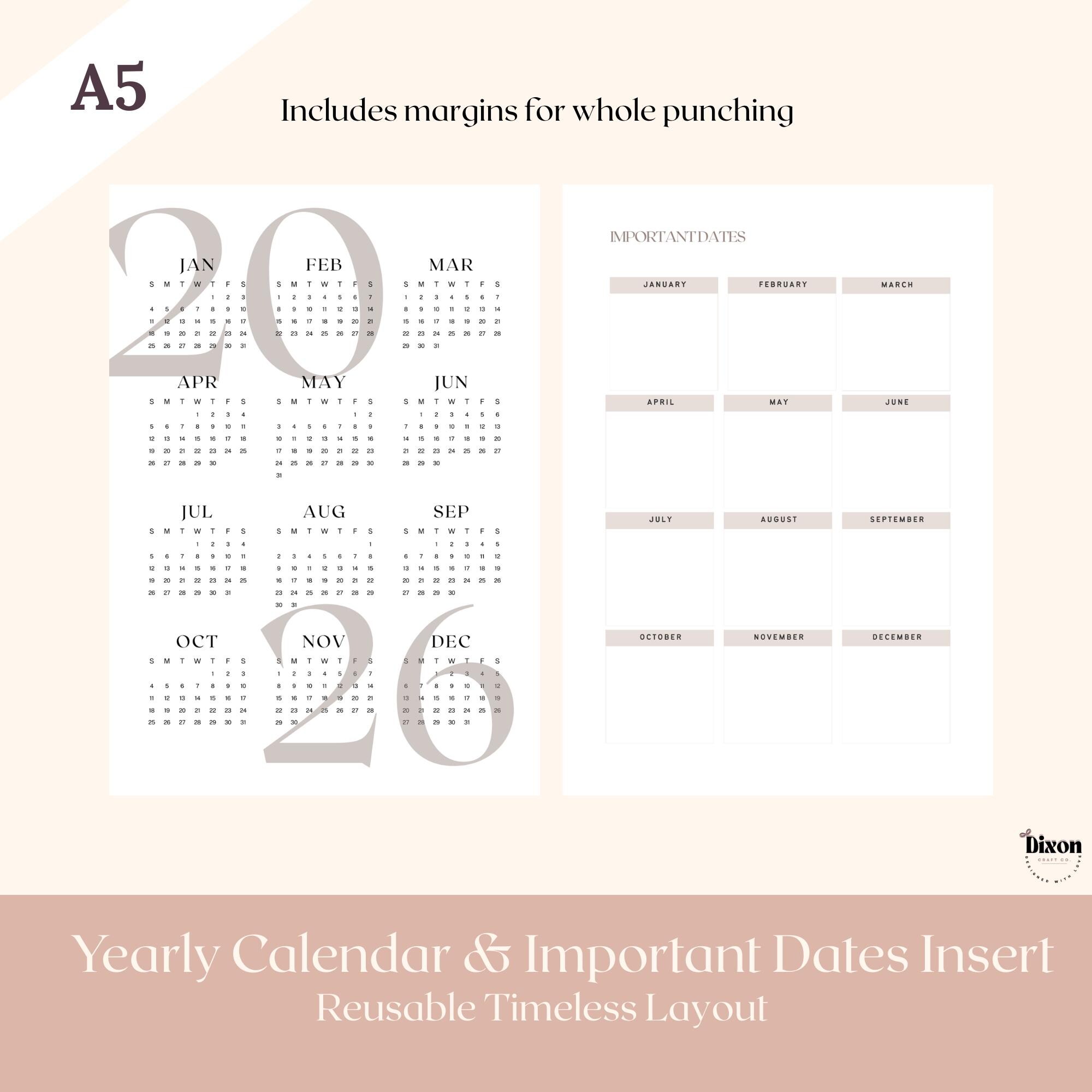 A5 Lifestyle Planner Inserts Bundle – Printable Planner Pages | Instant ...