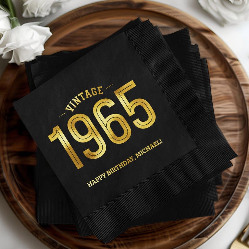 60th Birthday Napkins 13