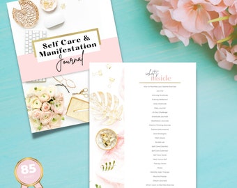 Self-Care Manifestation Journal, Wellness & Gratitude (Digital Download)