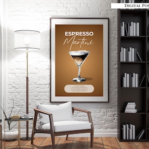 Espresso Martini,Espresso Martini Druck,Espresso Martini Kunst,Espresso Martini Poster,Espresso Martini Wandkunst,Martini Geschenke,Unterzeichnung Getränk