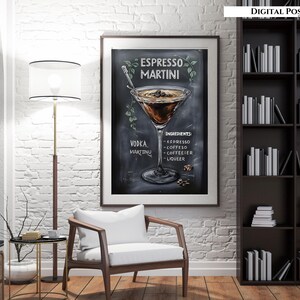 Espresso Martini,Espresso Martini Druck,Espresso Martini Kunst,Espresso Martini Poster,Espresso Martini Wandkunst,Martini Geschenke,Unterzeichnung Getränk