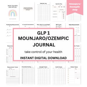 GLP1 Tracker, GLP1 Journal, GLP1 Planner, GLP 1, GLP1, GLP 1 shirts, GLP guide, glp 1 ebook, glp 1 stickers, glp1 help, weight loss tracker