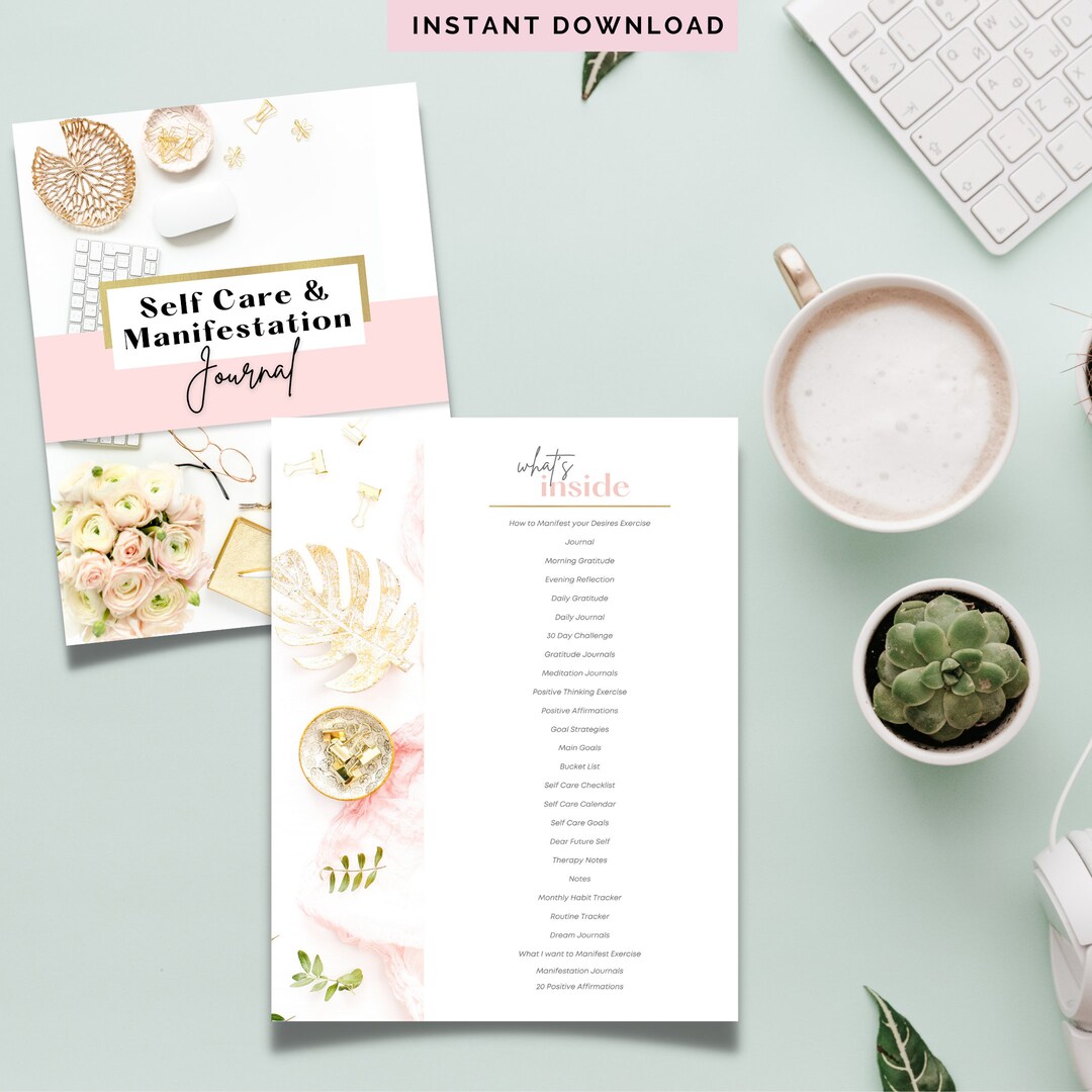 Self Care Planner, Self Care Journal, Manifestation Journal ...