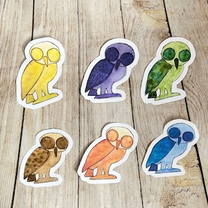 Athena Sticker, Athena Owl Sticker, Goddess Sticker, Mythology Owl Decal, Greece Mythology, Mythology Greek Vinyl Stickers. Ancient Rome