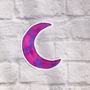 Crescent Moon Vinyl Sticker, Moon Goddess Sticker, Luna Moon Goddess Decal, Mythology Greek Vinyl Stickers, Ancient Rome Sticker,