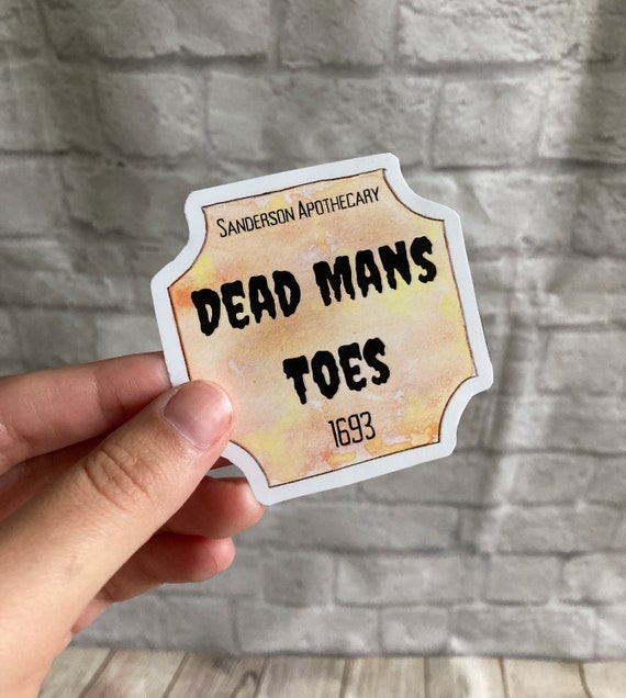 Dead Mans Toes Sticker Sanderson Sisters Apothecary Decal - Etsy