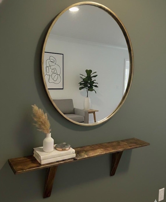Handmade Pine Floating Shelf: Rustic Wall Decor - Etsy