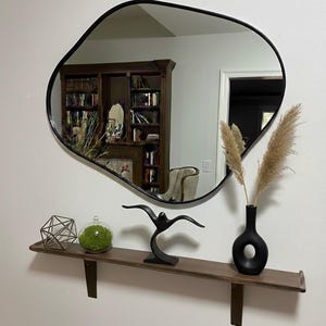 Handmade Pine Floating Shelf: Rustic Narrow Wall Decor